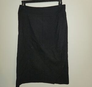 RAFFINALLA Elegant Black Textured Pencil Skirt